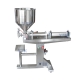 Vertical pneumatic viscous liquid filler